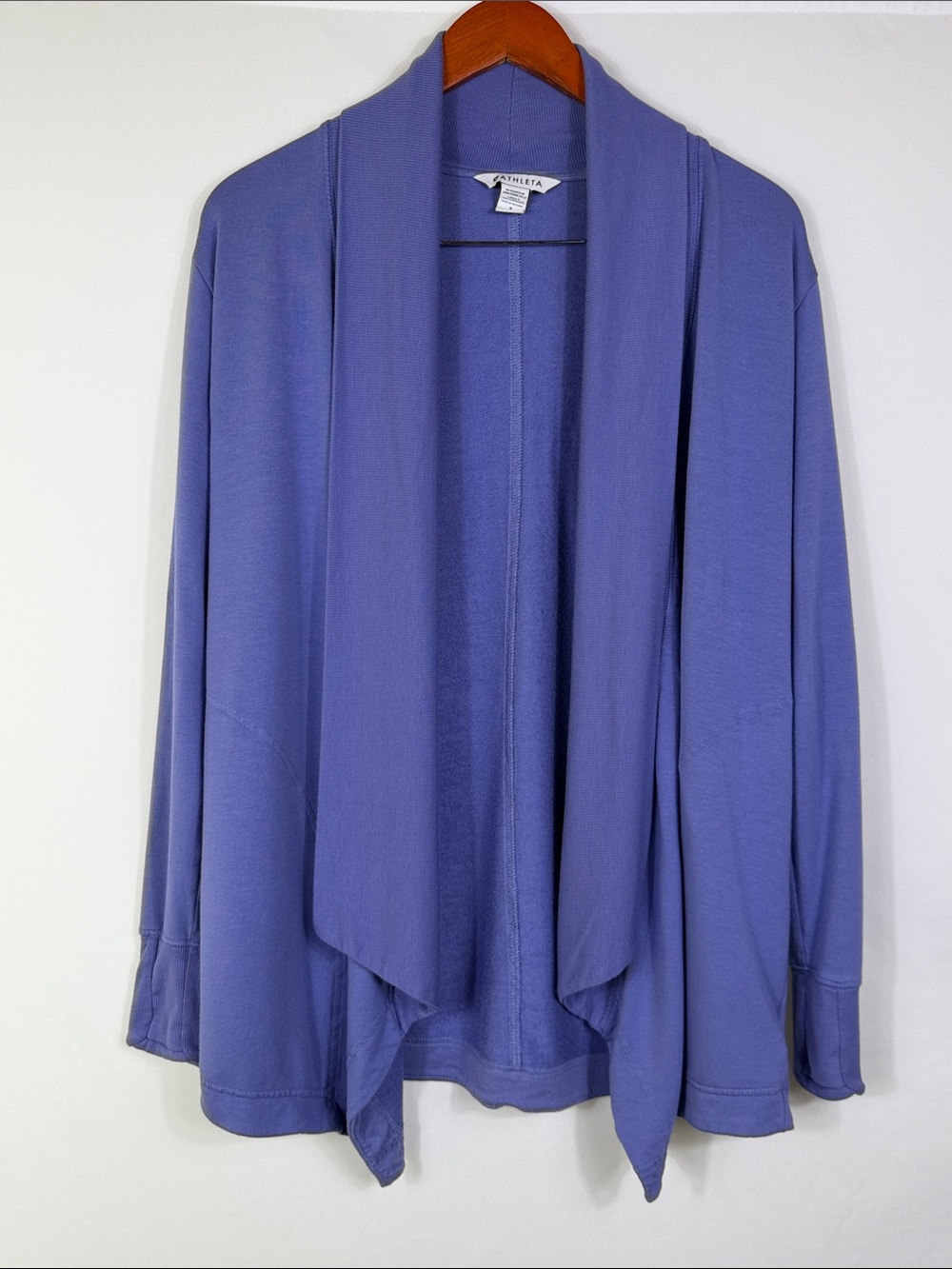 Athleta Purple Open-Front Draped Cardigan. Womens Size S. Very Soft!
